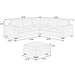 Contemporary Sectional Set With Ottoman Home Essentials