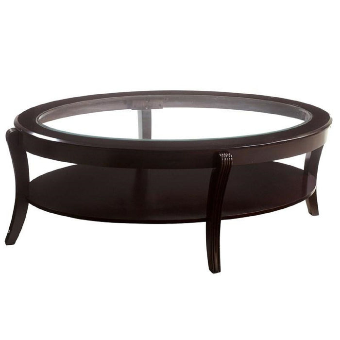 Contemporary Table With Open Lower Shelf Home Essentials