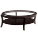 Contemporary Table With Open Lower Shelf Home Essentials