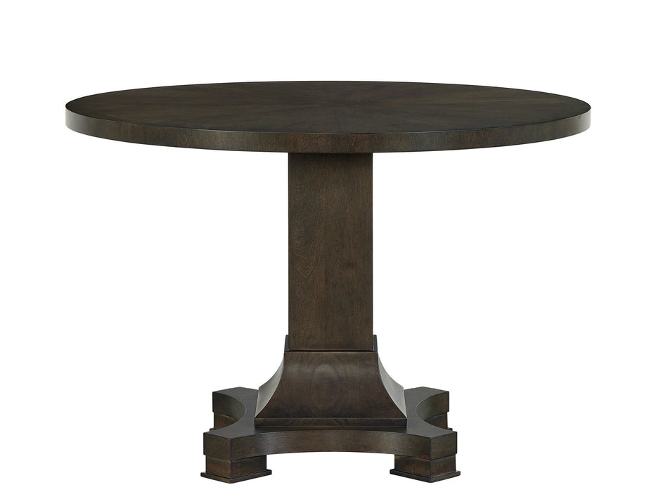 Fenwick - Pedestal Table - Dark Brown Universal Furniture