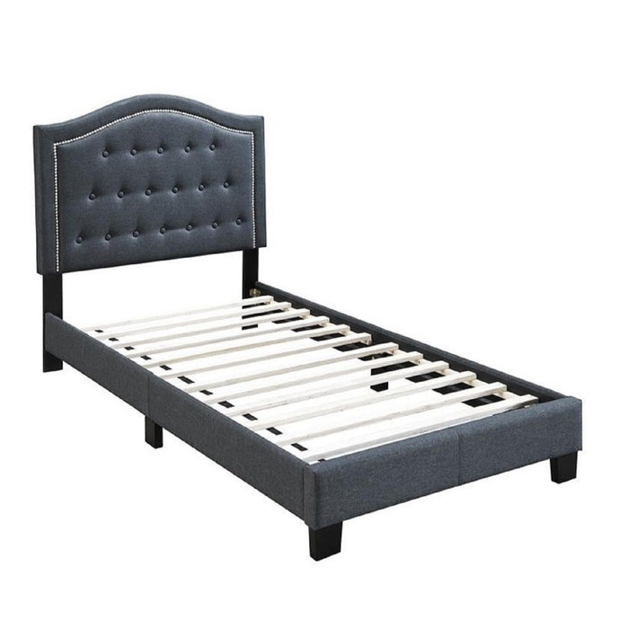 European Style Bed, Button Tufted Headboard Home Essentials