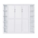Queen Murphy Bed With Storage Cabinet, Foldable Wall Bed For Bedrooms - White Home Essentials