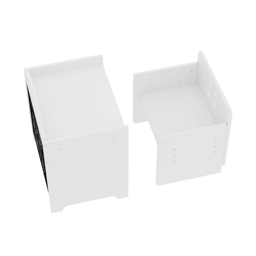 Montessori Weaning Table And Chair Set, Toddler Table With Adjustable Height - White Home Essentials
