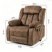 Recliner Lift Chair With Massage & Heating For Living Room - Brown Home Essentials