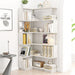 L-Shaped Corner Bookshelf Home Essentials