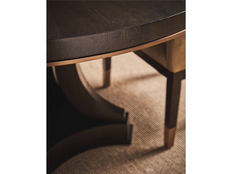 Fenwick - Round Dining Table - Dark Brown Universal Furniture