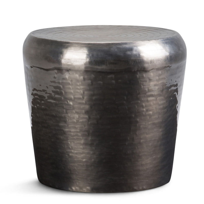 Troy - Metal Accent Table - Antique Silver Simpli-Home