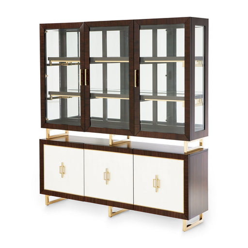 Belmont Place - China Cabinet - Espresso Michael Amini