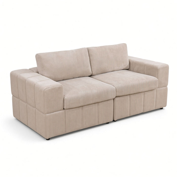 Oversized Modular Loveseat Set Home Essentials