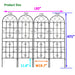 Metal Garden Rustproof Trellis For Climbing Plants Outdoor Flower Support Daily Nest