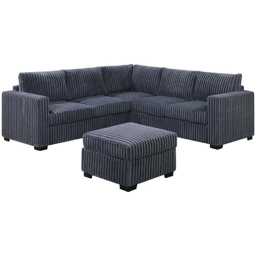 Contemporary Sectional Set With Ottoman Home Essentials