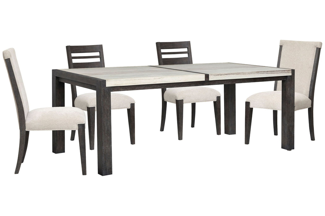 Plum Creek - 5 Piece Rectangular Dining Table Set Magnussen Furniture
