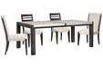 Plum Creek - 5 Piece Rectangular Dining Table Set Magnussen Furniture