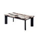 Strata - Faux Marble 3 Piece Occasional Set (1 Coffee & 2 End Tables) - Black / White New Classic