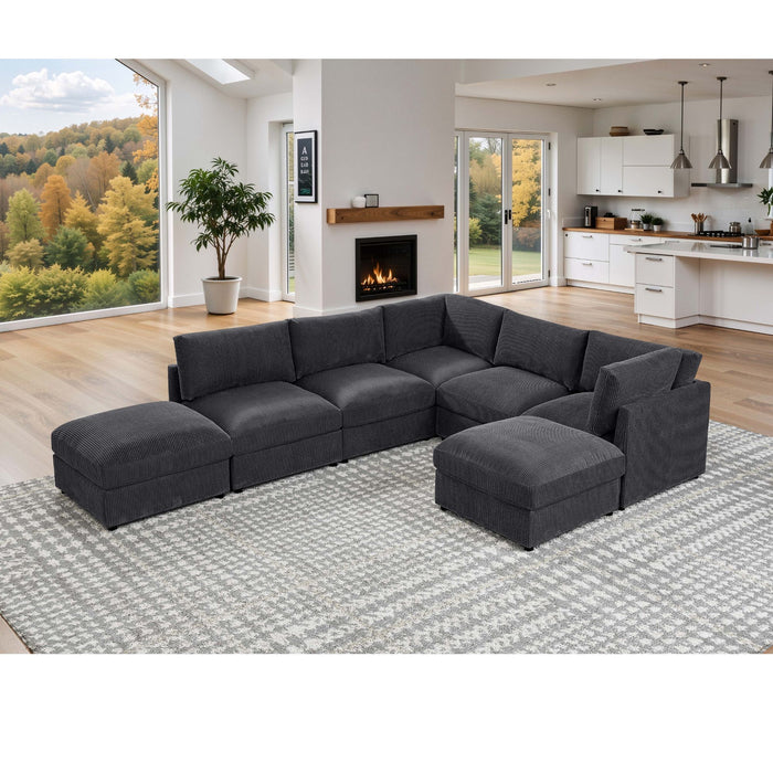 Modern Reversible Modular Sectional Home Essentials