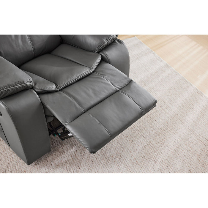 Recliner Chair With Vibration And Heating - Gray Home Essentials
