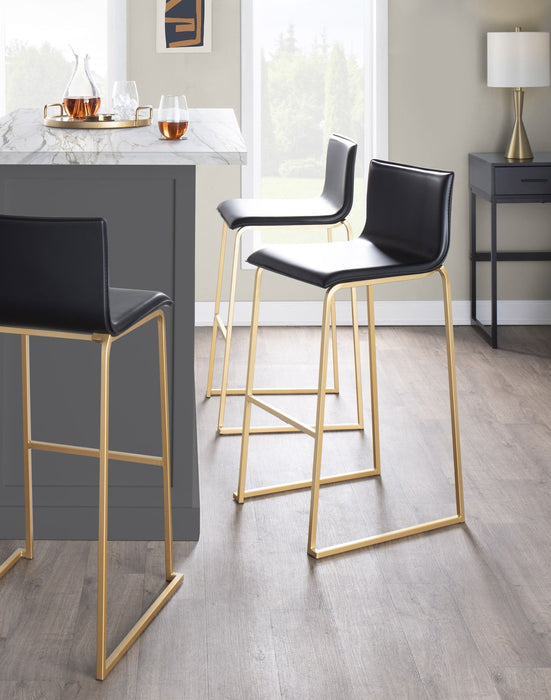 Mara - Contemporary Upholstered Barstool (Set of 2) Lumi Source
