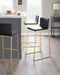 Mara - Contemporary Upholstered Barstool (Set of 2) Lumi Source