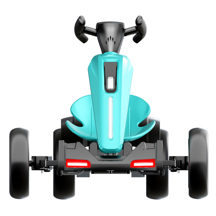 Electric Kids Pedal Go Kart With Adjustable Seat, Foldable Design Daily Nest