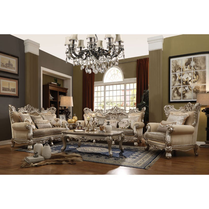 Ranita - Sofa With 7 Pillows - Fabric & Champagne ACME
