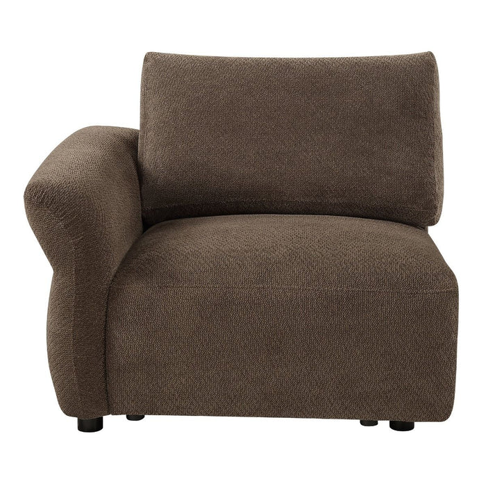 Theodore - Modular Left Facing Arm Chair - Brown Chenille ACME