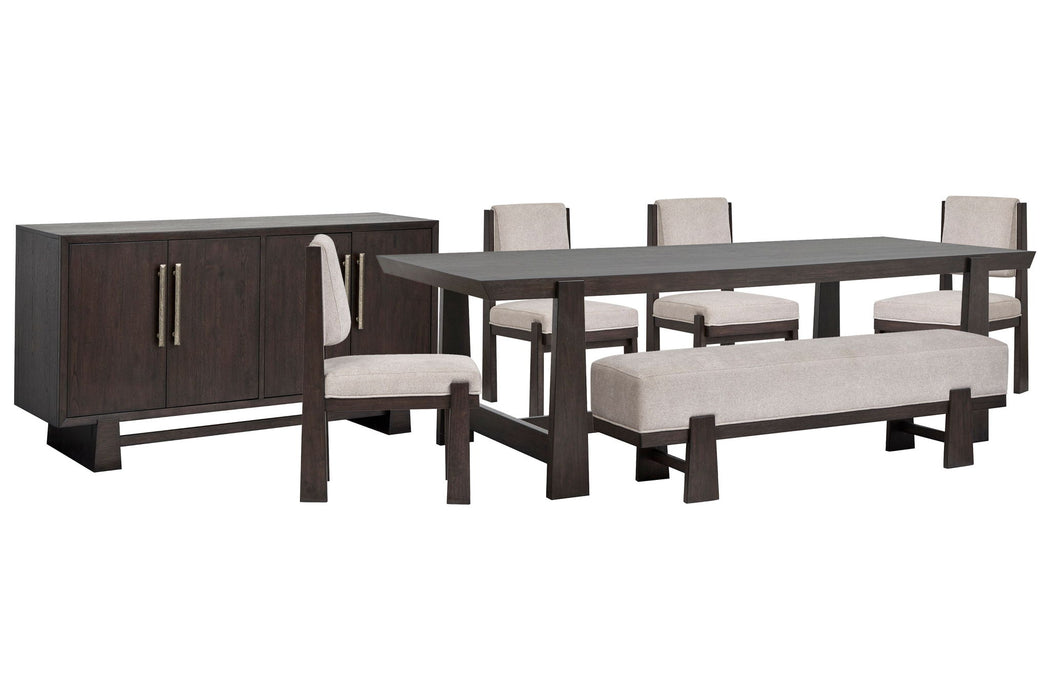 Tauren - Trestle Dining Table Set Magnussen Furniture