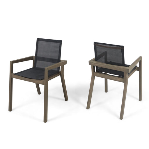 Belfast - Dining Chair With Acacia Wood Frame And Seating (Set of 2) Noble House