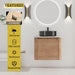 Wall Mounted Bathroom Vanity With Art Sink & 1 Soft Close Door Home Essentials