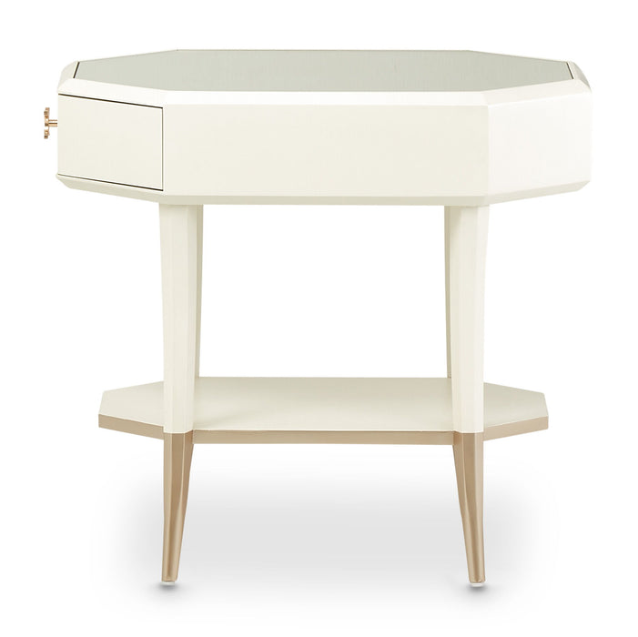 La Rachelle - Octagonal End Table - Champagne