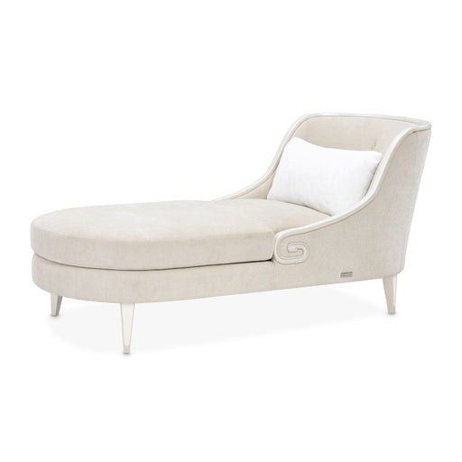 La Marisia - Chenille Chaise - Tranquil / Light Champagne Michael Amini