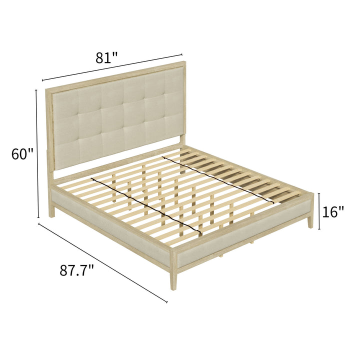 Adeline - Bed With LED Light (Low Footboard) Home Essentials