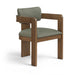 Sacha - Vegan Leather Upholstered Dining Chair With Brown Base (Set of 2) Meridian Furniture