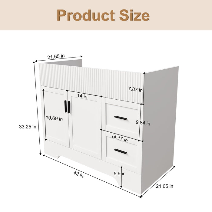 Modern Bathroom Vanity With 2 Drawers Home Essentials