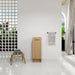 Slim Freestanding Bathroom Storage Cabinet - Light Oak Home Essentials