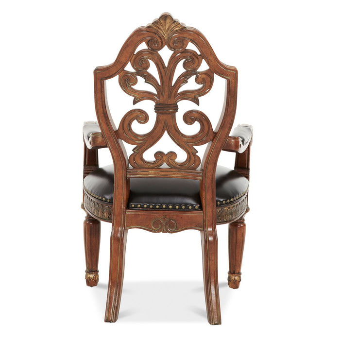 Villa Valencia - Pull-up Desk Arm Chair - Classic Chestnut