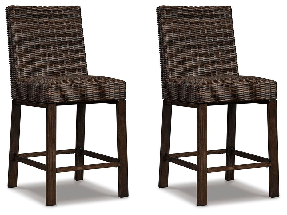 Paradise Trail - Barstool (Set of 2) - Medium Brown Signature Design by Ashley®