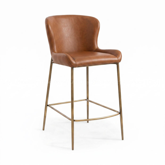 Modern Counter Stool With Upholstered Seat New Ridge Home