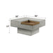Kailano - Coffee Table - Weathered Gray ACME