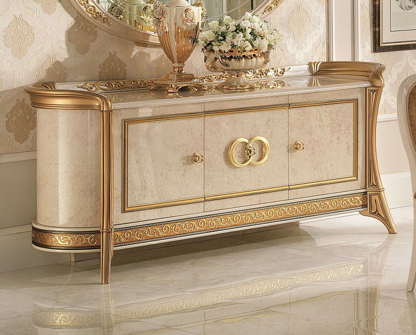 Melodia - 3 Door Buffet - Beige / Gold Arredoclassic Italy