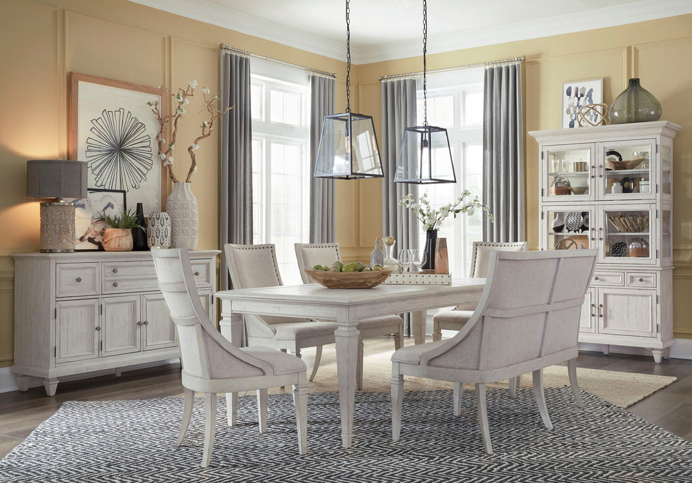Newport - Bench With Upholstered Seat & Back - Alabaster Magnussen Furniture