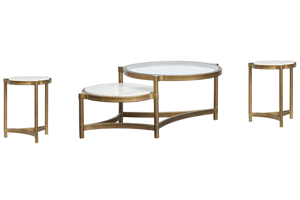 Cassidy - Shaped Cocktail Table Set Magnussen Furniture