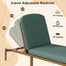 Outdoor Chaise Lounge With Adjustable Backrest Hearth and Haven