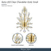 Michael Amini Lighting - Astra 18" Crystal LED Chandelier - Gold Michael Amini