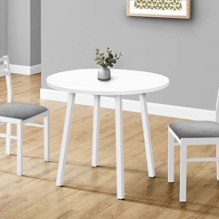 3 Pieces Dining Table Set, Small, Drop Leaf, Contemporary & Modern 8th Street