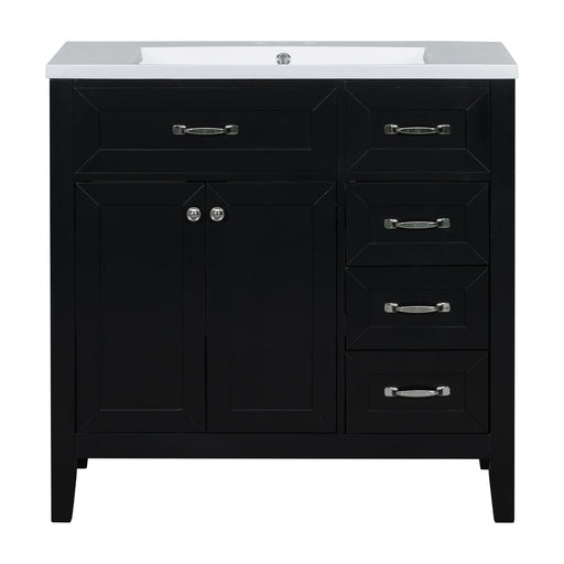 Modern Bathroom Vanity With Sink, Freestanding With Drawers And Doors Hearth and Haven