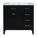 Modern Bathroom Vanity With Sink, Freestanding With Drawers And Doors Hearth and Haven