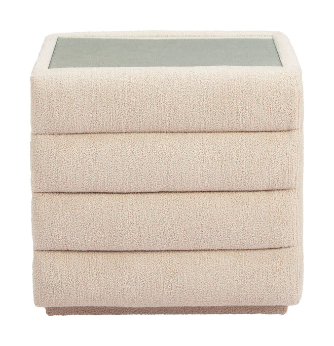 Soffice - Nightstand - Beige