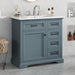 36" Bathroom Vanity With Sink, 2 Tip-Out Drawers, Soft Close Hinges Noble House