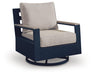 East Beach - Swivel Glider Chair With Cushion - Blue Signature Design by Ashley®