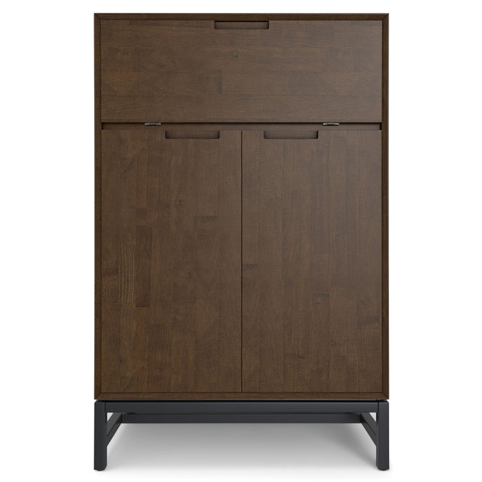 Banting - Bar Cabinet - Walnut Brown Simpli-Home